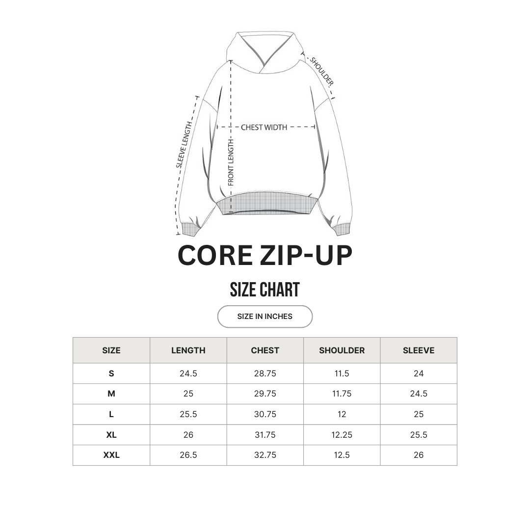CORE ZIP HOODIE NAVY