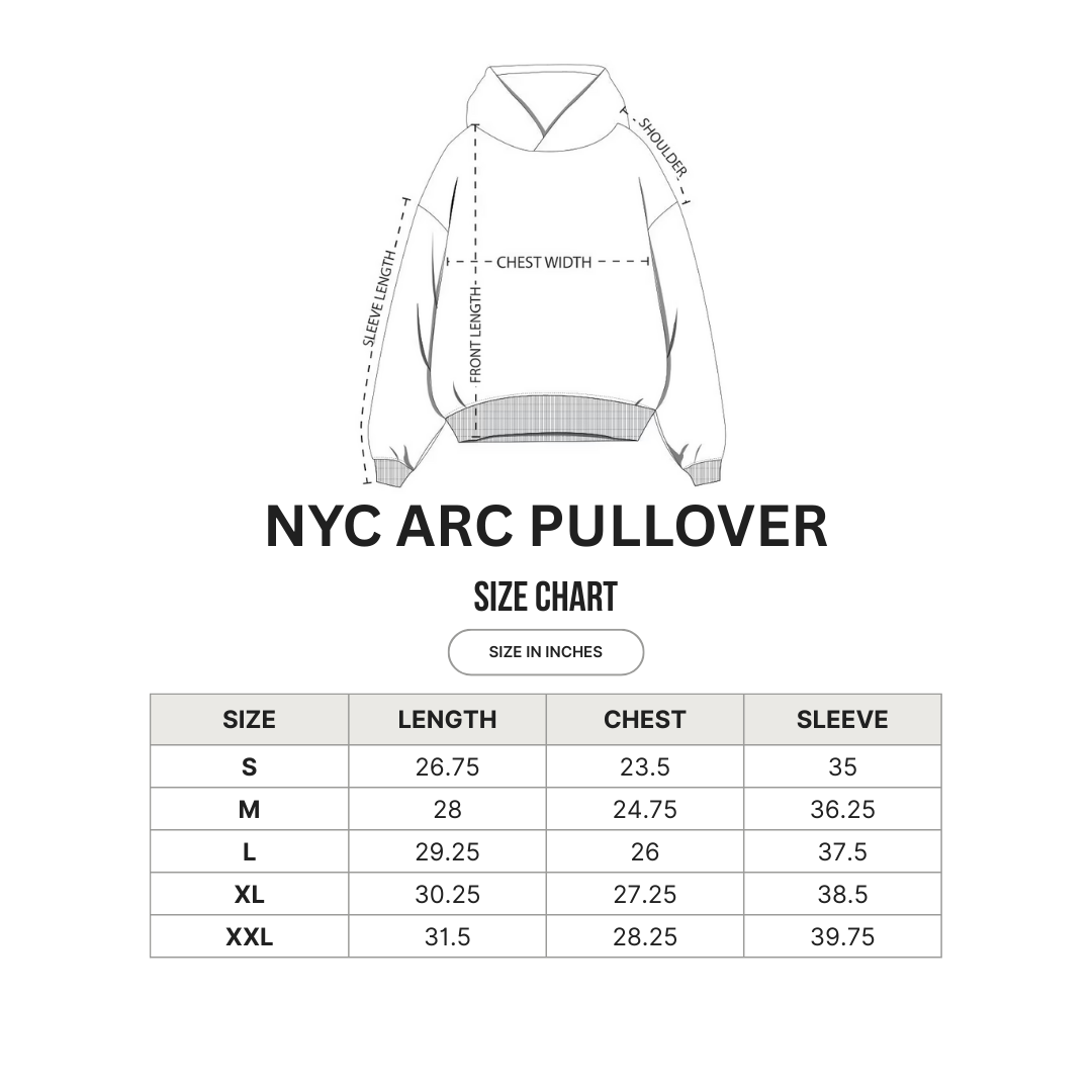 PRE-ORDER NYC ARC PULLOVER - OFF BLACK